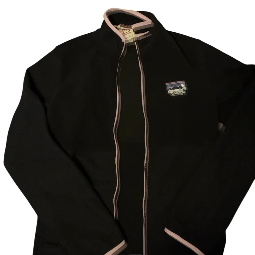 Avalanche Black Jacket with Pink Trim